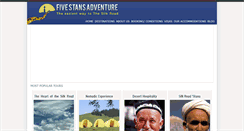 Desktop Screenshot of fivestansadventure.com