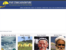 Tablet Screenshot of fivestansadventure.com